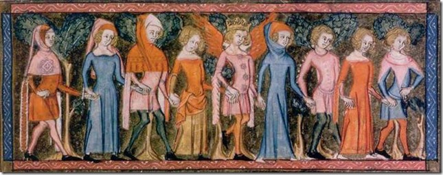 Danseurs - Fresque du Moyen Age